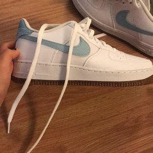 brand new nike “indigo” air force 1s